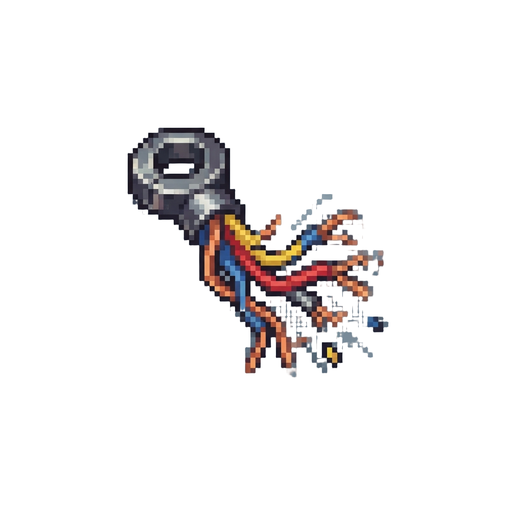 A Dangling Broken Wire Vibrating Wildly Off the Neck