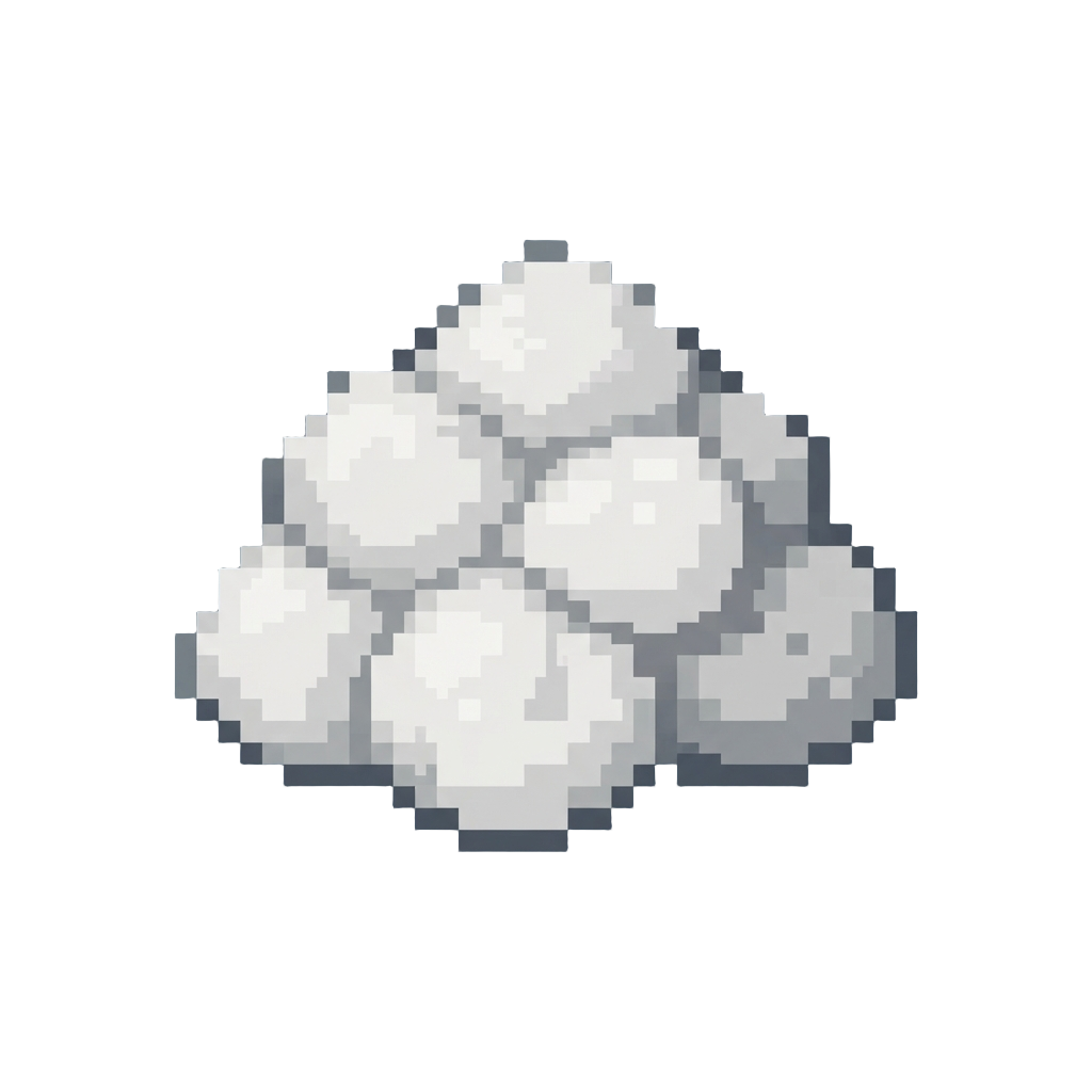 A Giant Pile of Fluffy White Cotton Stuffing