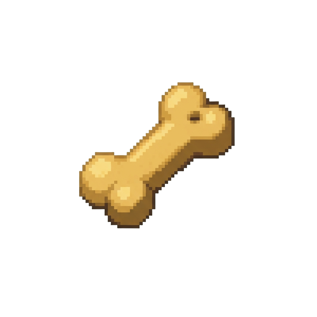 A Miniature Squeaky Toy Bone