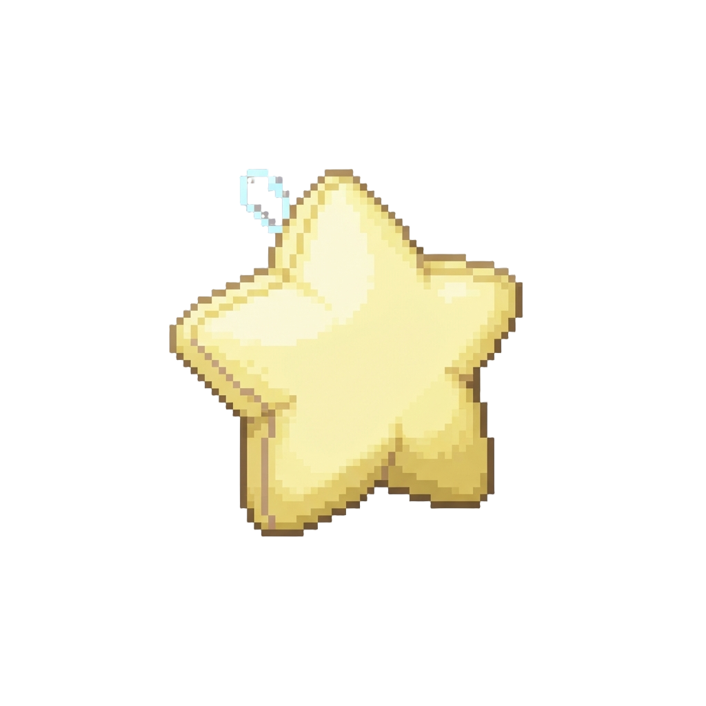 A Small Pastel Plush Star