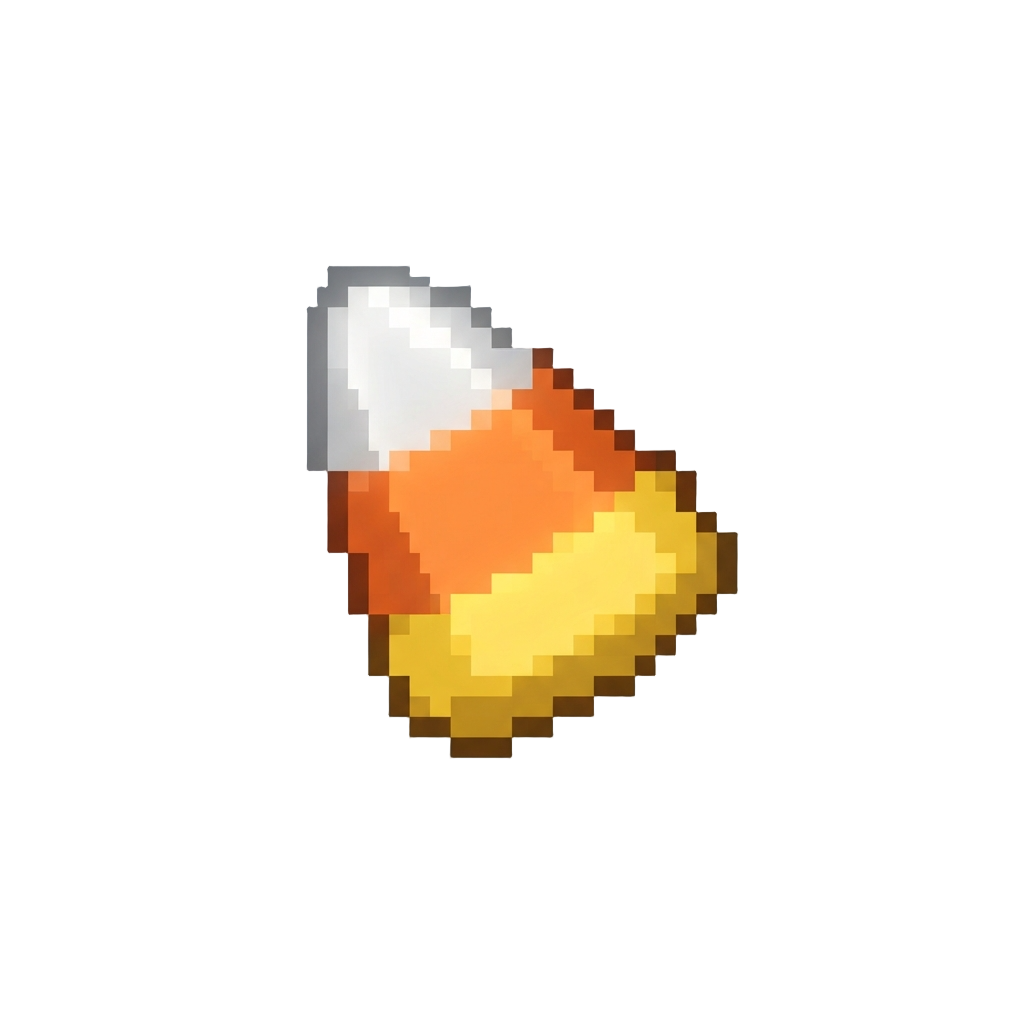 A Floating Glowing Candy Corn