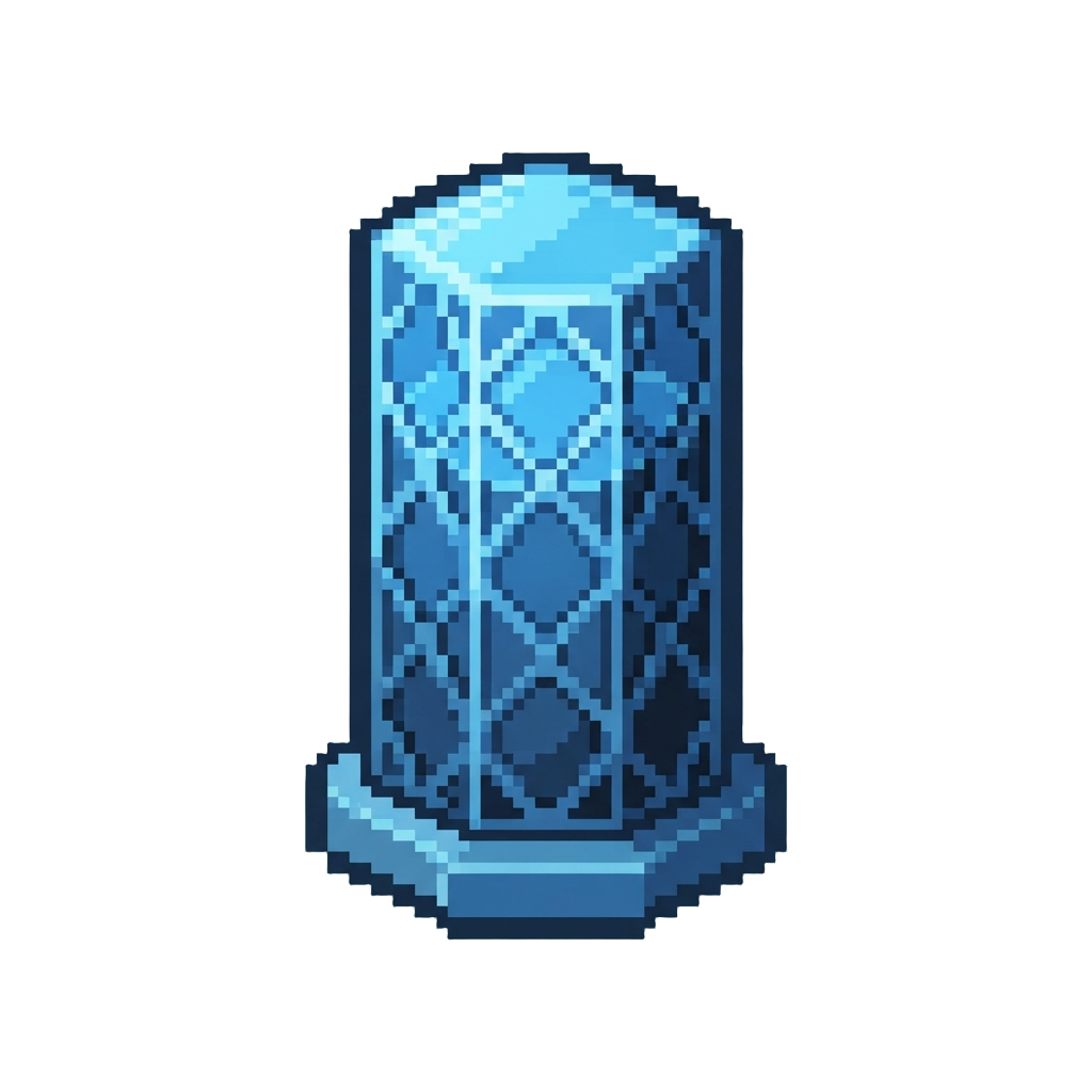 A Liquid Diamond-lattice Pillar