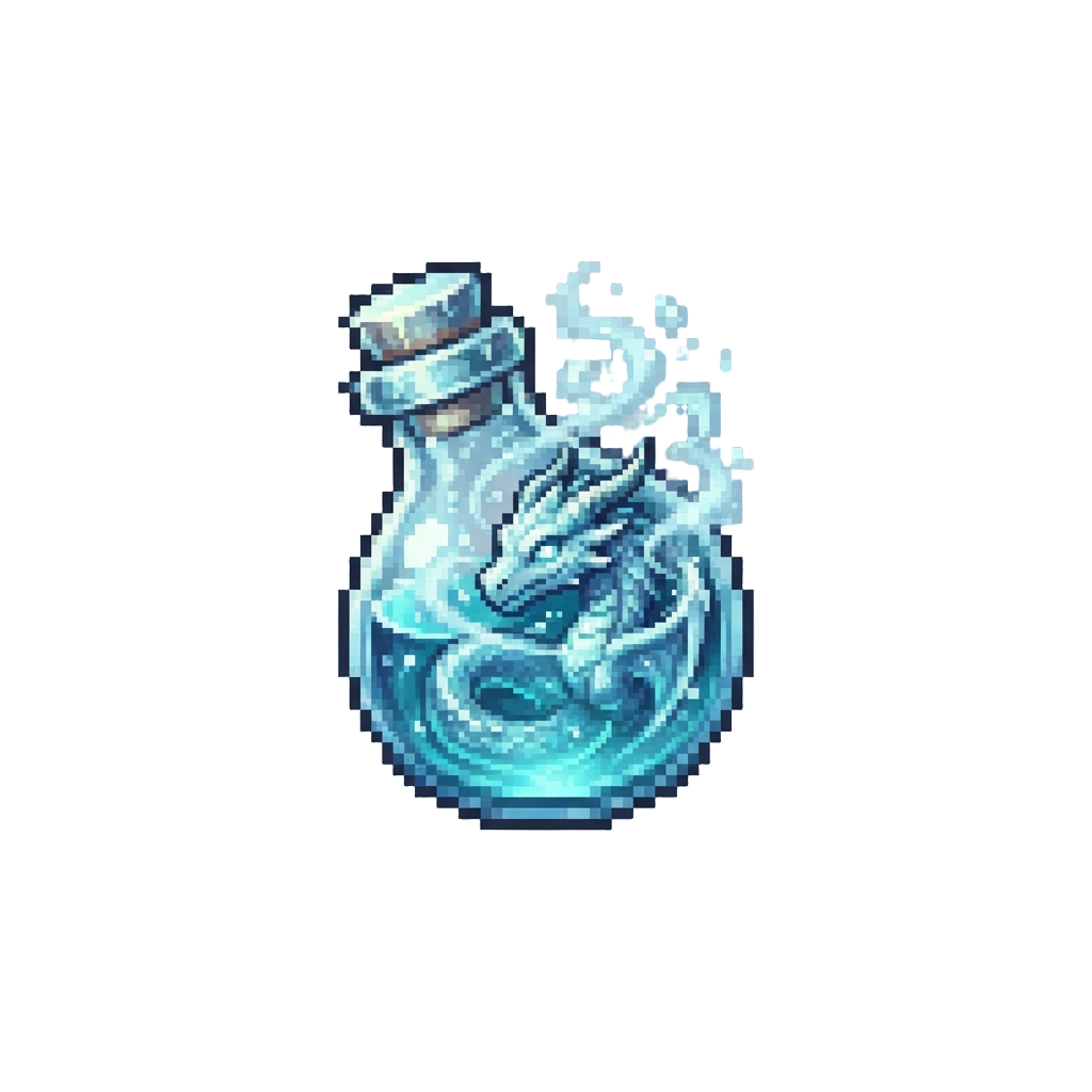 A Liquid Frost Wyrm Spreading Icy Mist