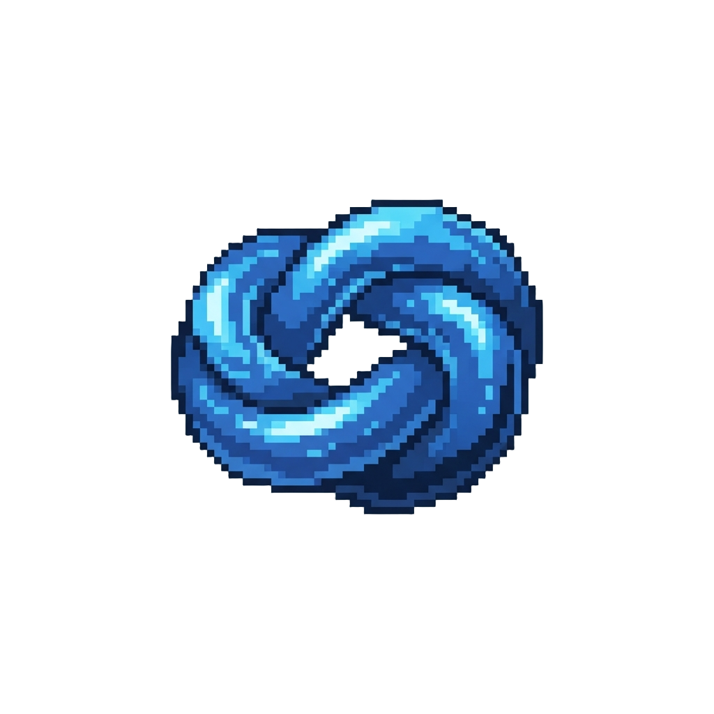 A Floating Liquid Torus Knot