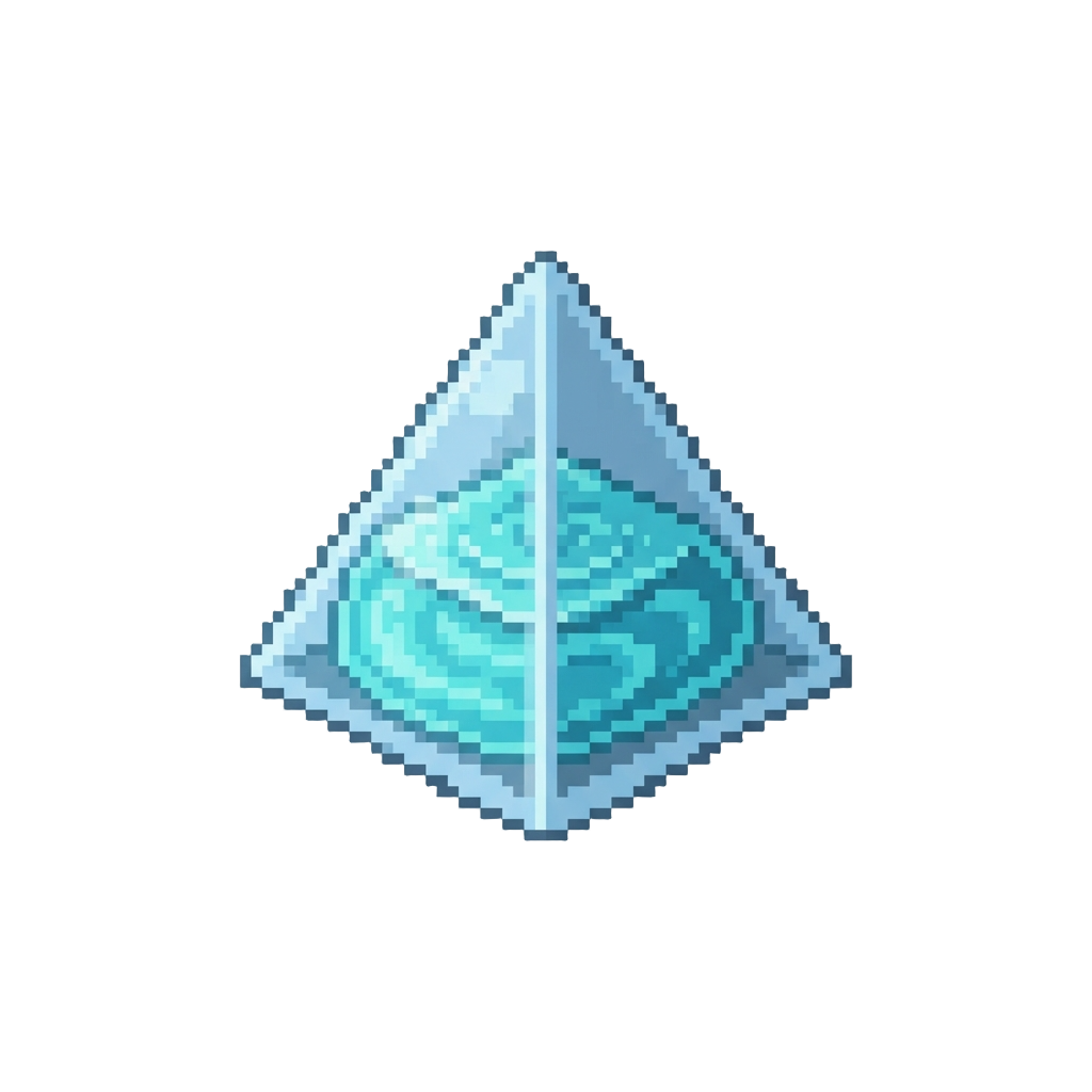 A Simple Liquid Geometric Pyramid