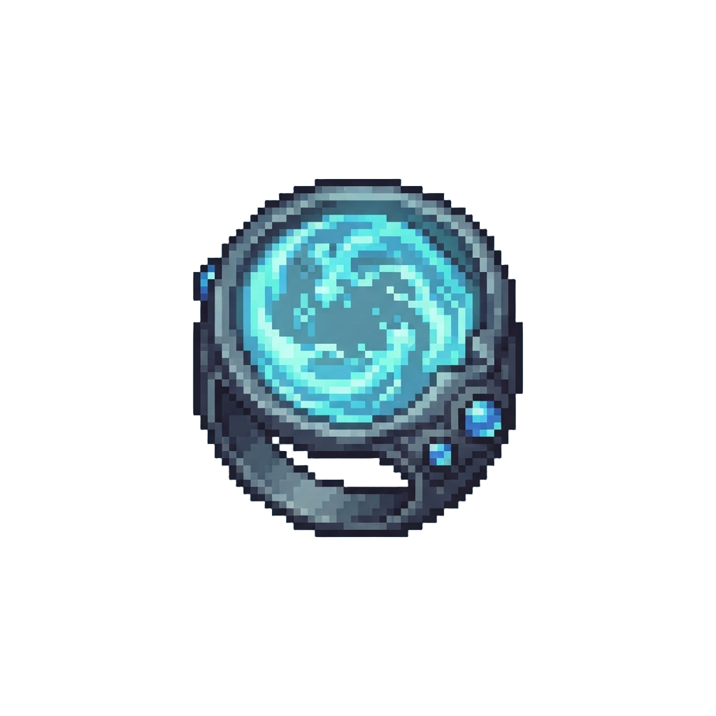 Ethereal Fluid Figures Floating in a Ring