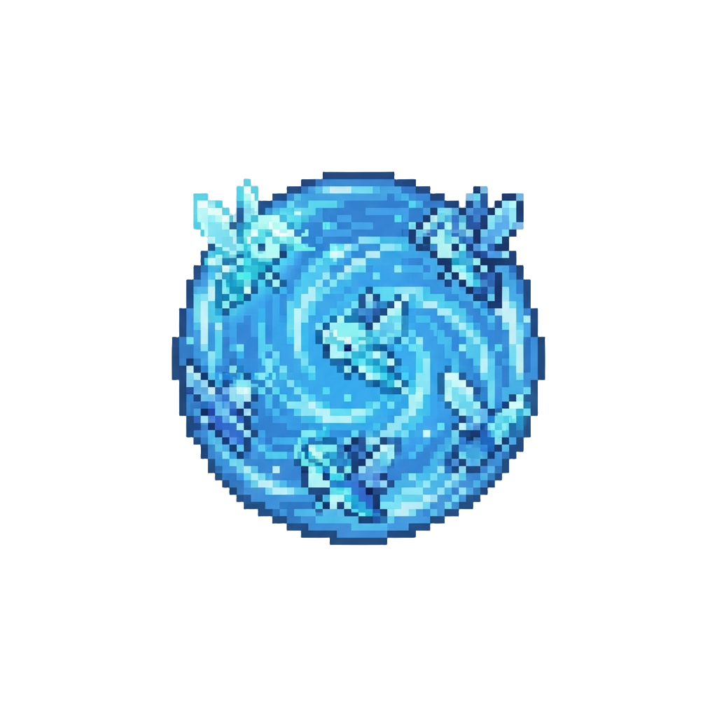 Spirited Water Pixies Fluttering in a Circle