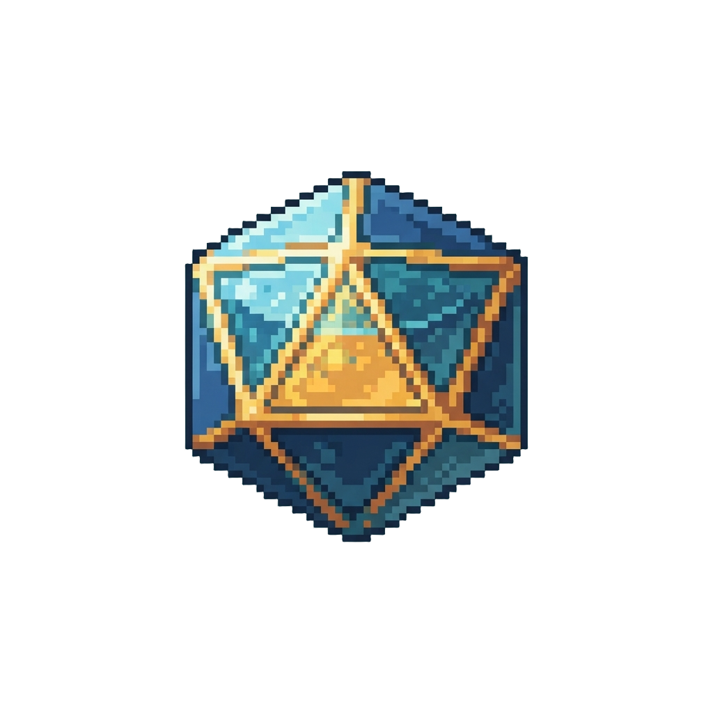 A Hovering Liquid Icosahedron Matrix