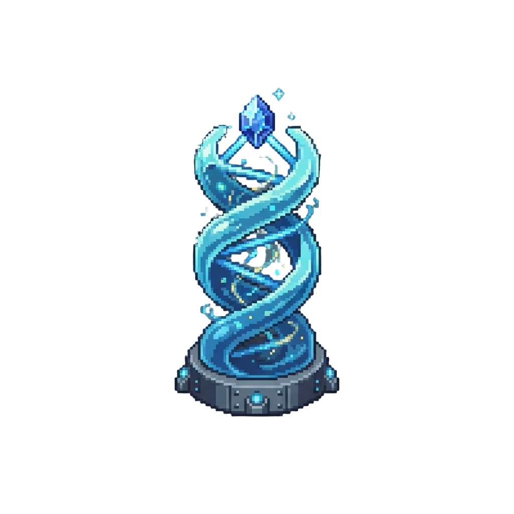 A Grand Liquid Double-helix Pillar