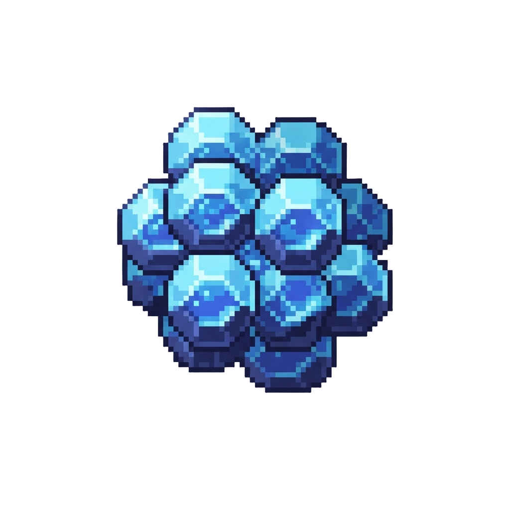 A Floating Liquid Dodecahedron Cluster