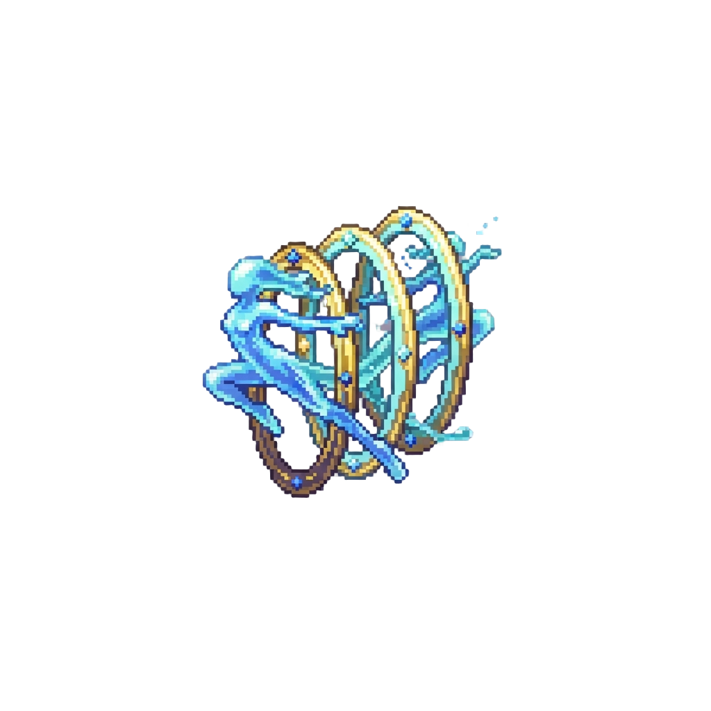 Ethereal Liquid Dancers Leaping Through Rings