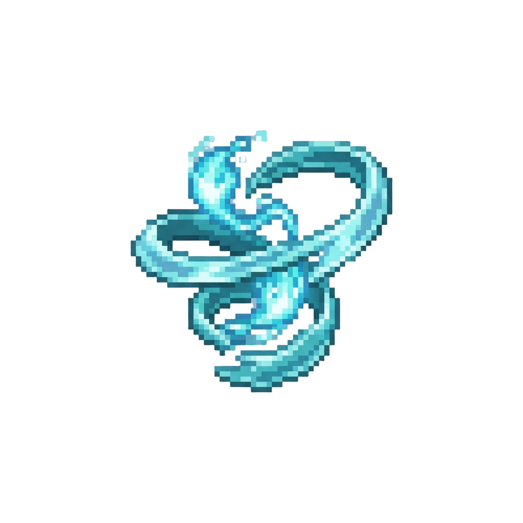 Radiant Water Spirits Weaving Fluid Ribbons