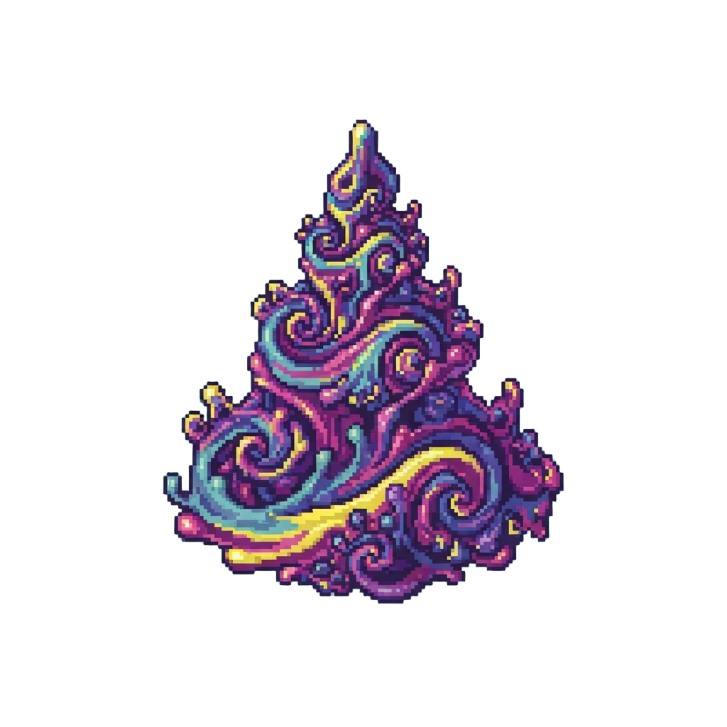 An Intricate 3d Liquid Mandelbrot Fractal Spire