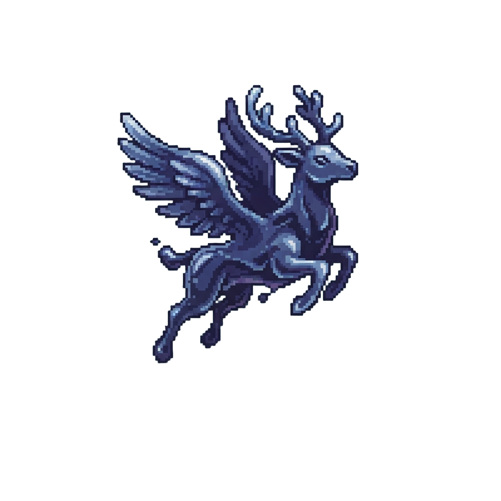 A Liquid Peryton Casting a Giant Shadow