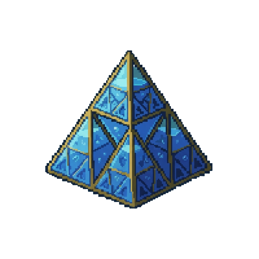 A Liquid Sierpinski Triangle Pyramid