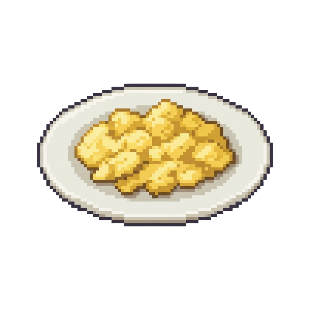 A Simple Scrambled Egg Plate