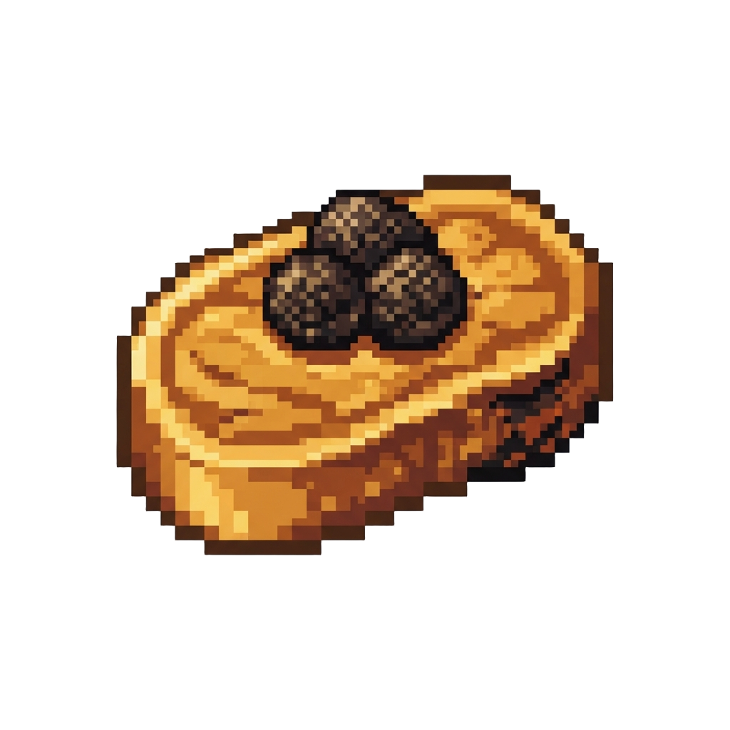 A Glittering Truffle-topped Golden Steak