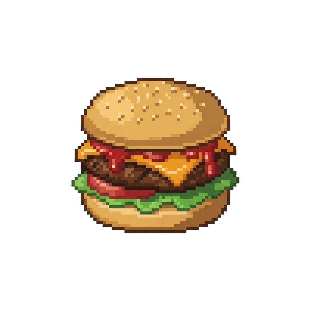 A Basic Cheese Burger with Extra Sauce