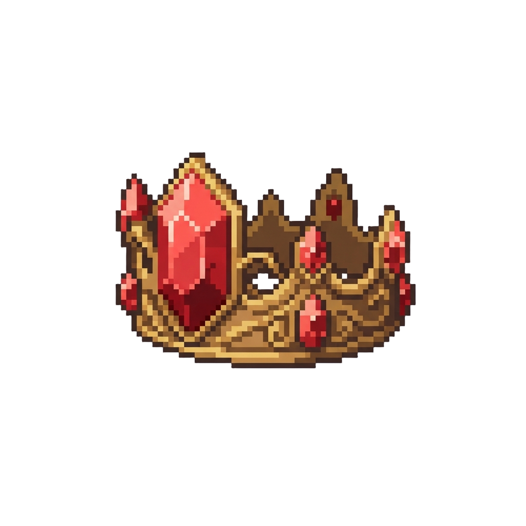 A Radiant Rubious Crystal Crown