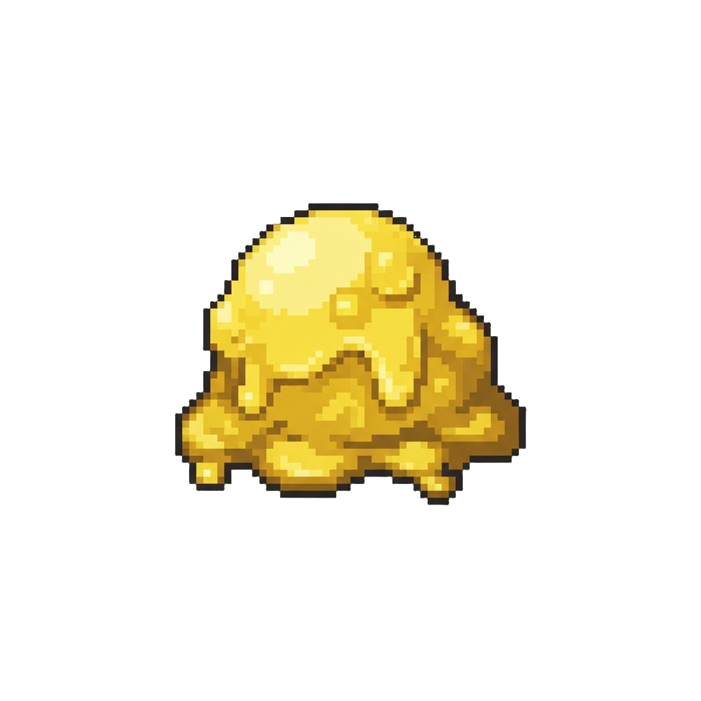 Slimy Bright Yellow Gunk