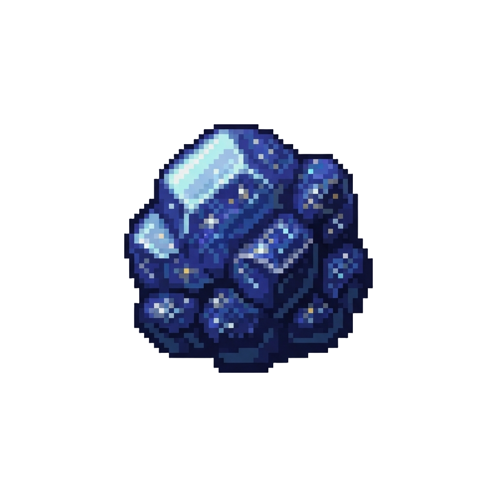 Cosmic Deep Blue Glitter