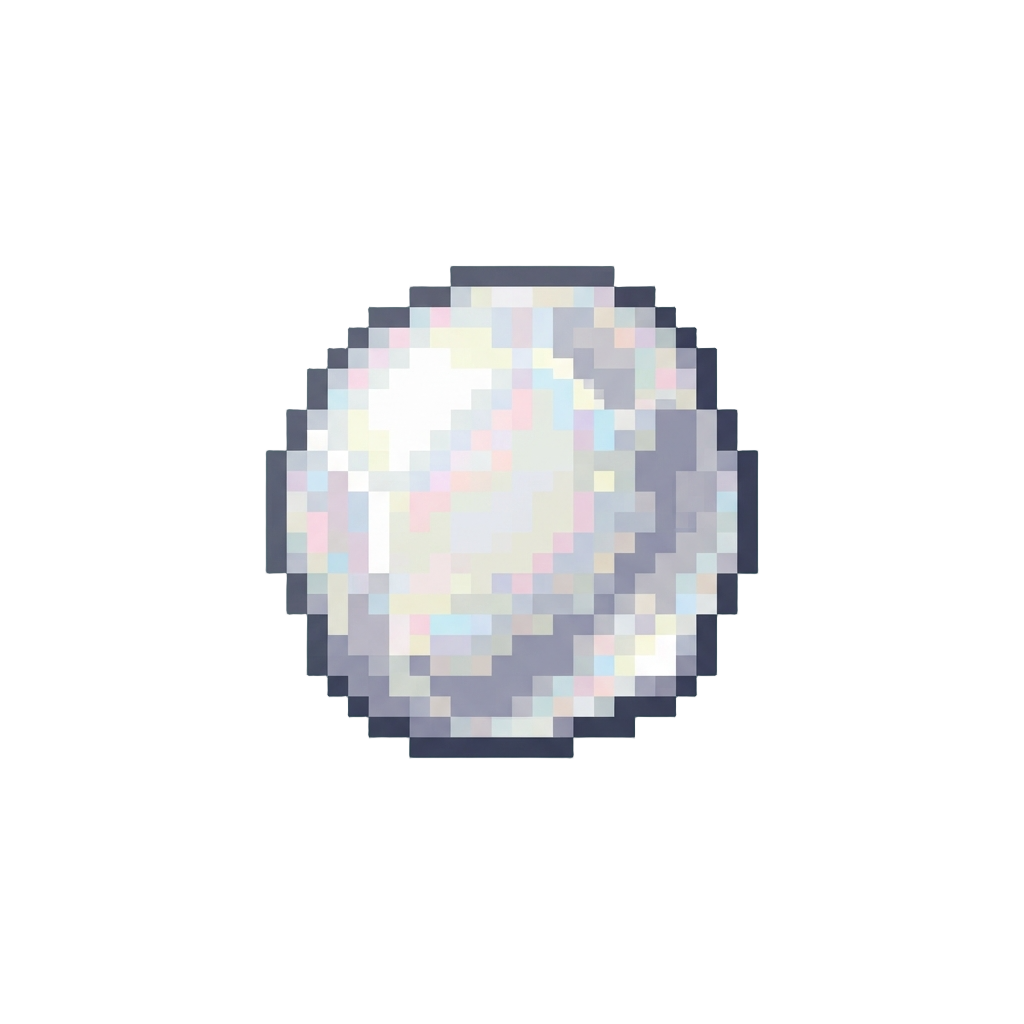 Iridescent White Pearl Glitter