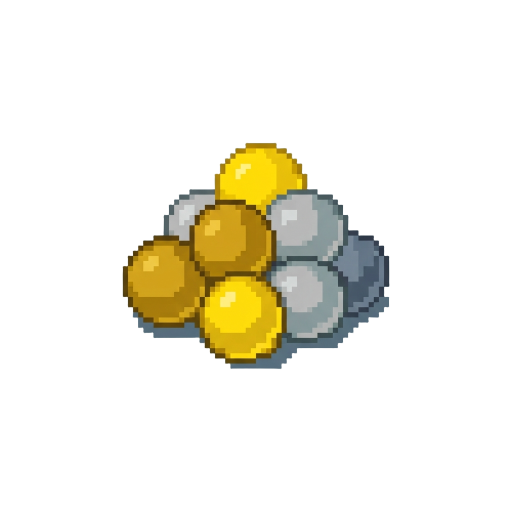 A Flood of Metallic Gold and Silver Play Balls
