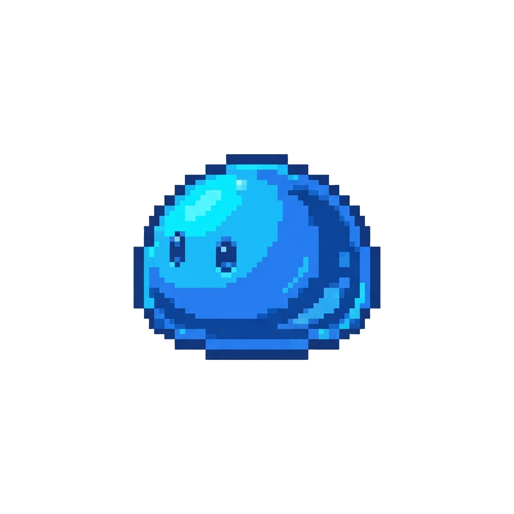Viscous Electric Blue Slime