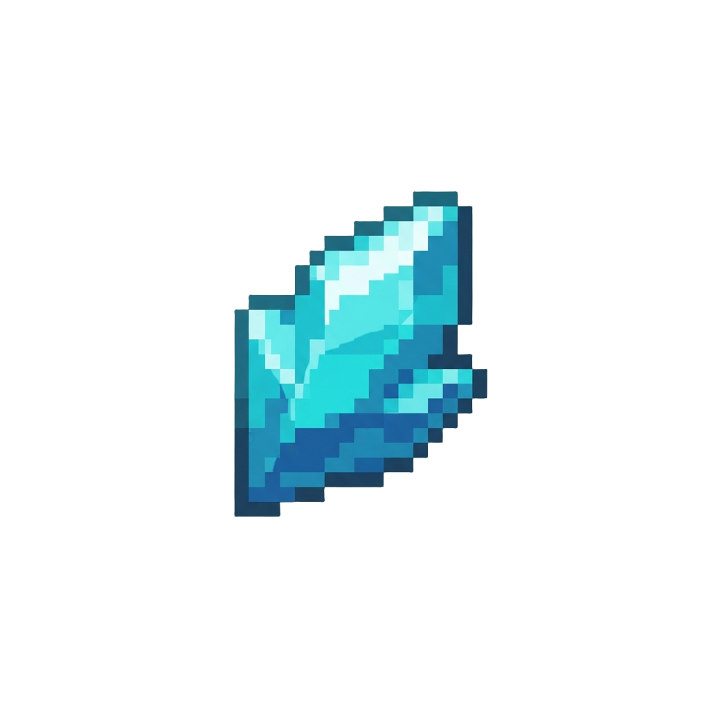Electric Cyan Ocean Glitter