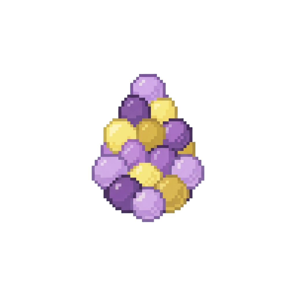 A Drop of Pastel Purple and Yellow Ball Pit Balls