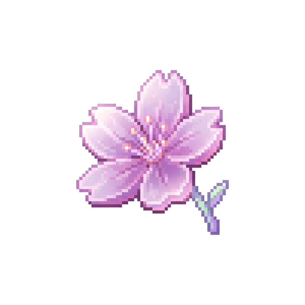 A Shimmering Phantom Cherry Blossom