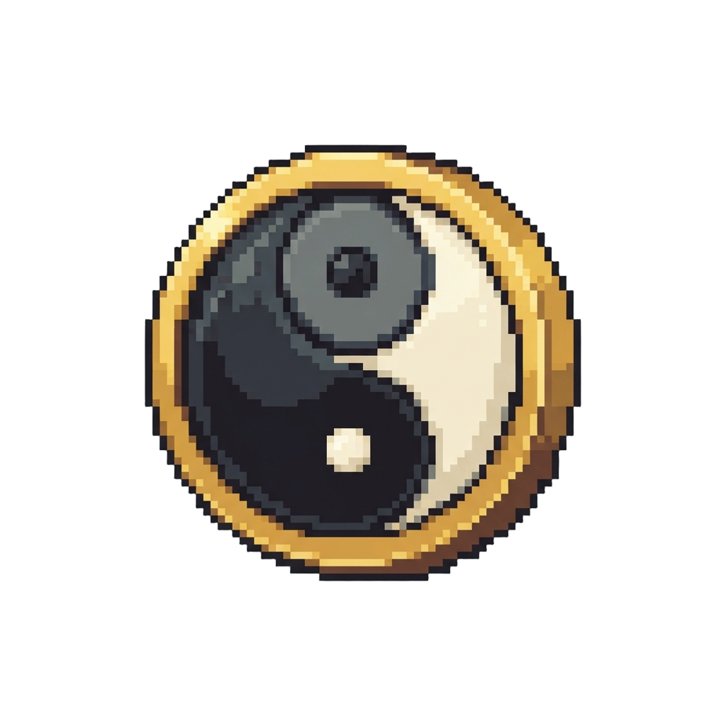 A Radiant Yin-yang Emblem