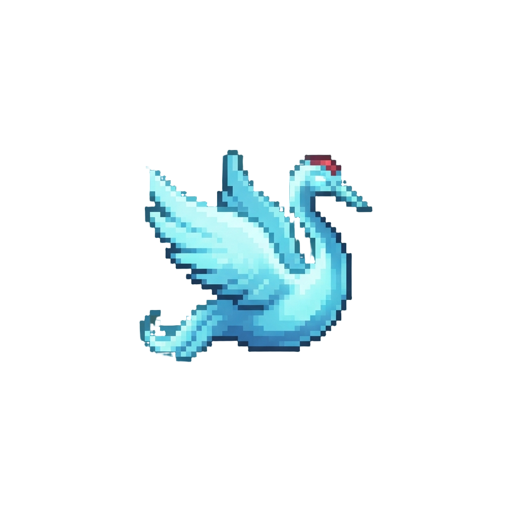 A Serene Spirit Crane Made of Light