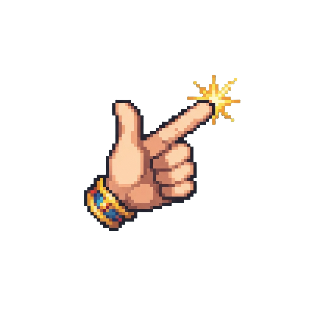 A Joyful Finger-gun Salute