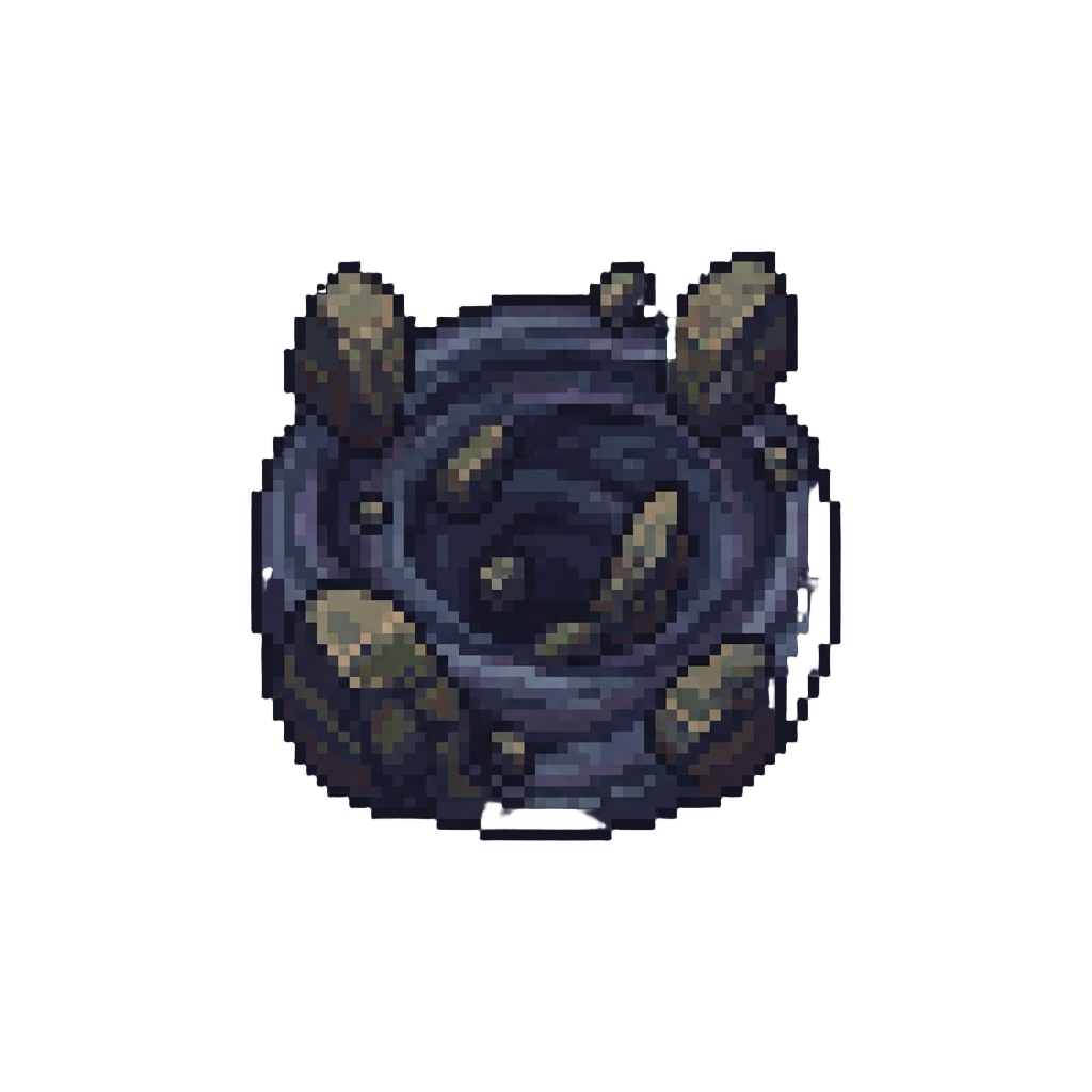 An Abyss Filled with Floating Rocks