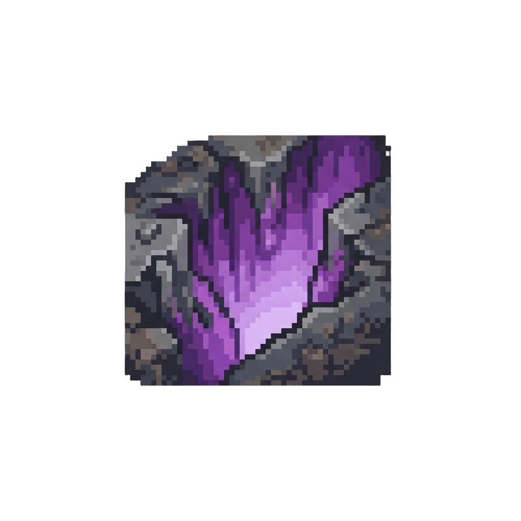 A Deep Glowing Purple Chasm