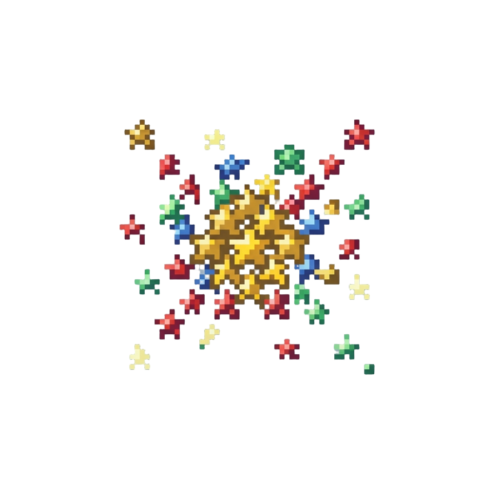 A Star Confetti Explosion