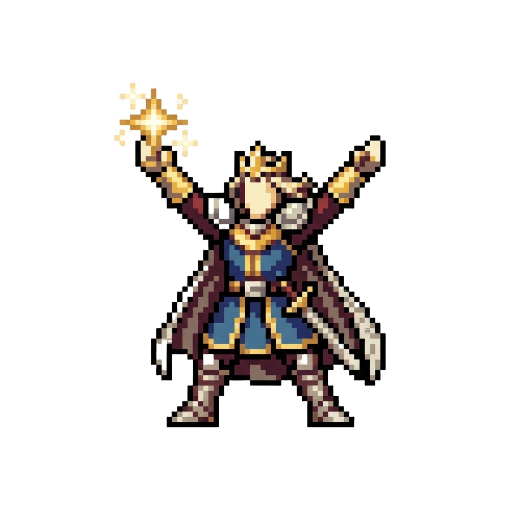 A Dramatic Arms-outstretched Victory Pose