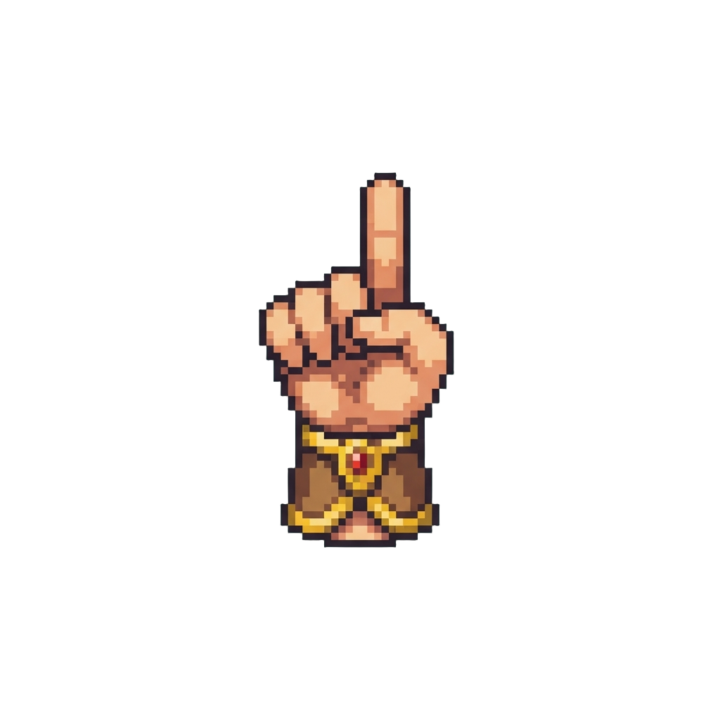 A Victorious Finger-point to the Sky