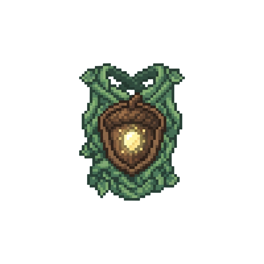 A Woven Ivy Breastplate and a Glowing Acorn Shield