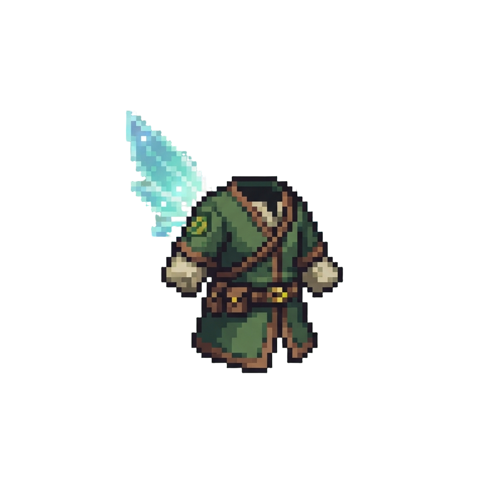 A Forest Ranger Tunic and Glowing Spirit Wings