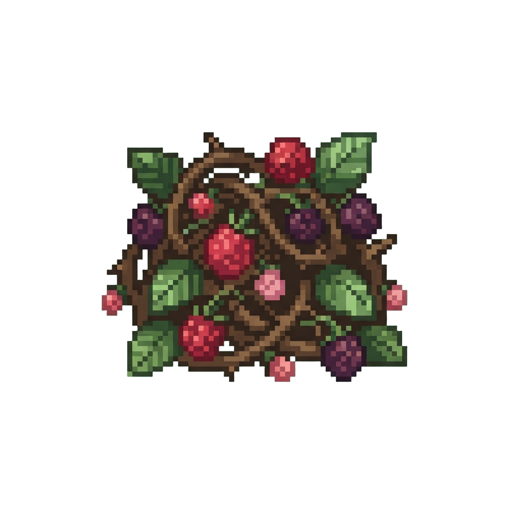 A Tangled Heap of Wild Berry Vines