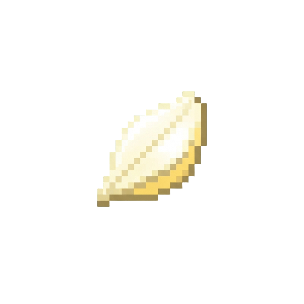 A Tiny Glowing White Flower Petal