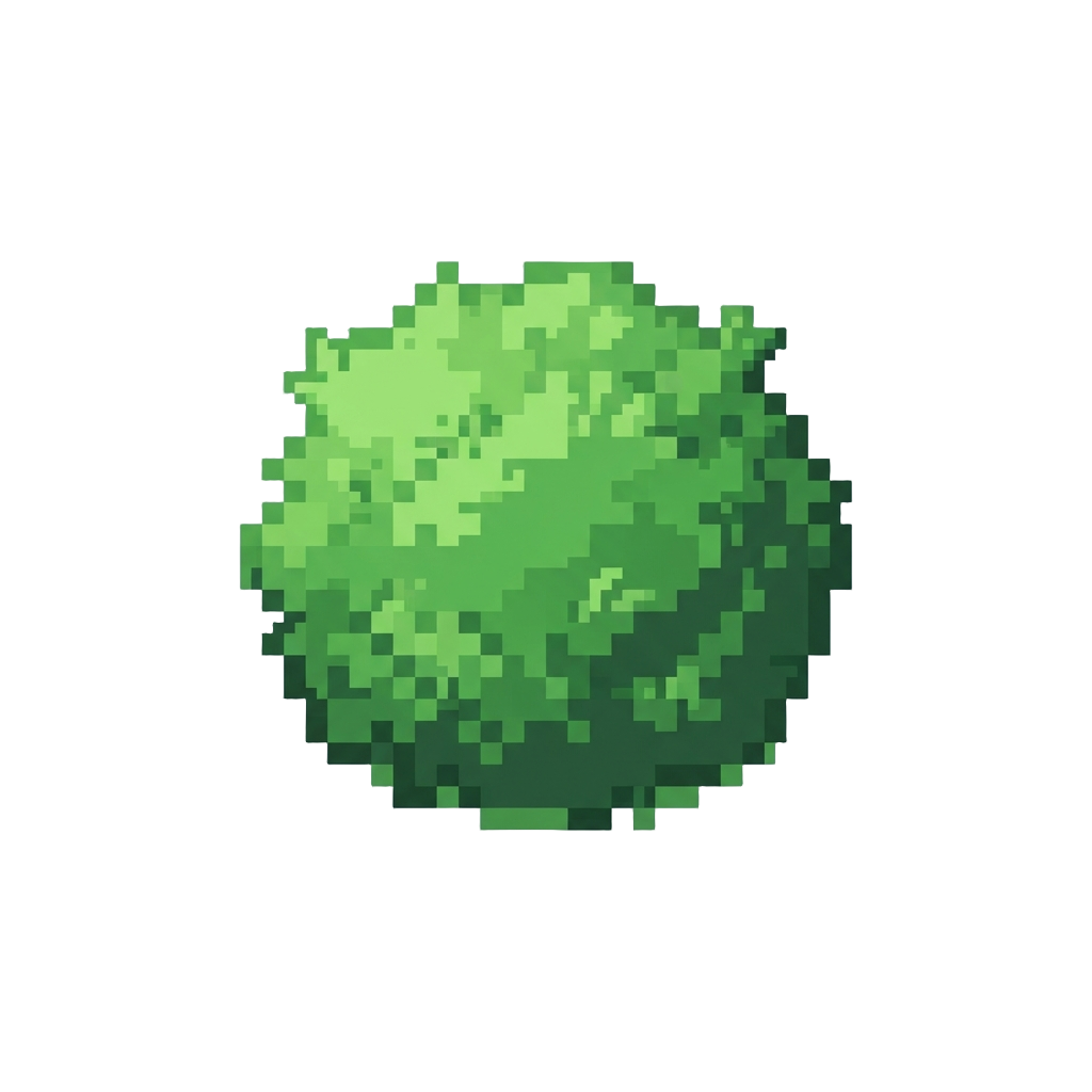 A Fluffy Ball of Bright Green Moss