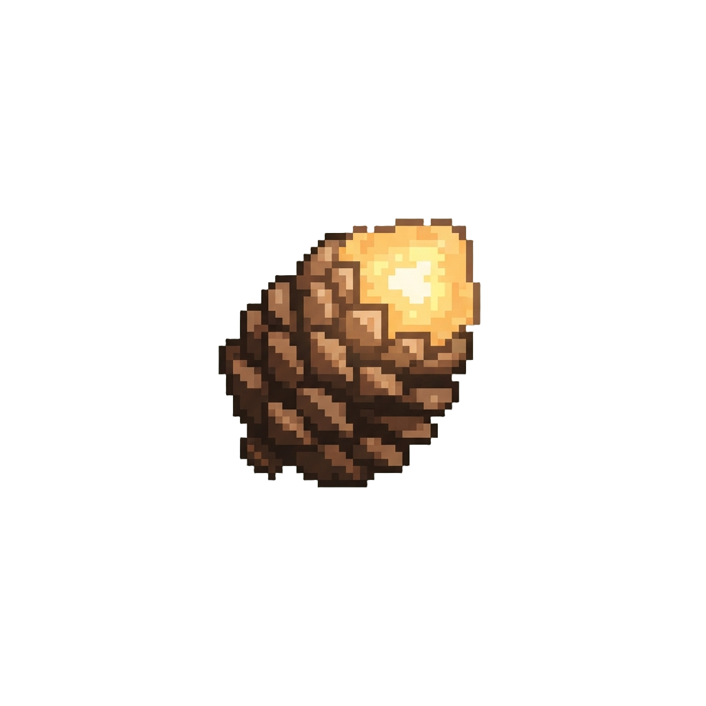 A Tiny Glowing Pinecone Tip
