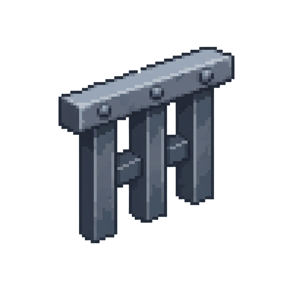 A Sturdy Iron Grate Edge