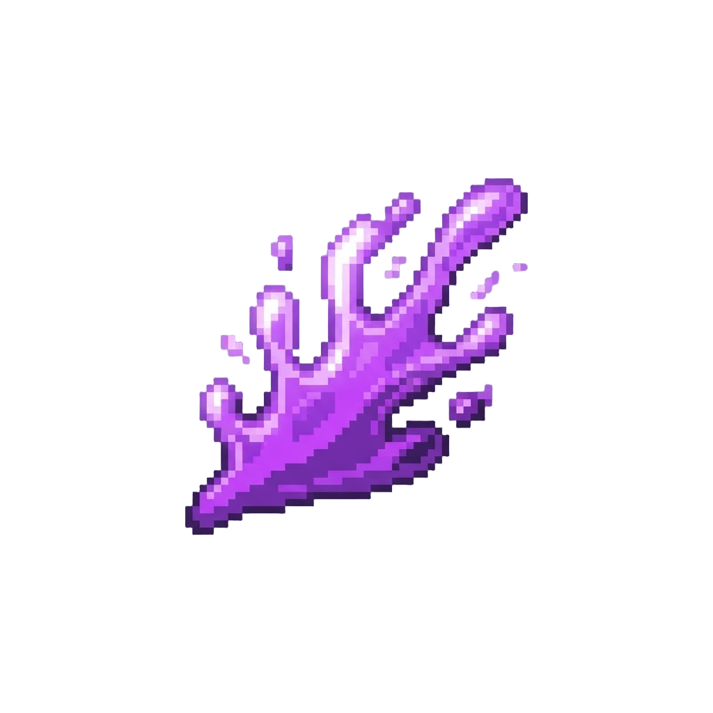 A Glowing Neon Purple Splash