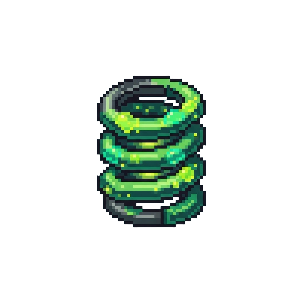 An Elastic Toxic Surface Spring