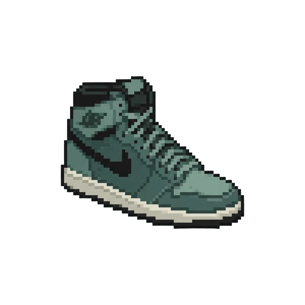 Faded Dark Green Jordans