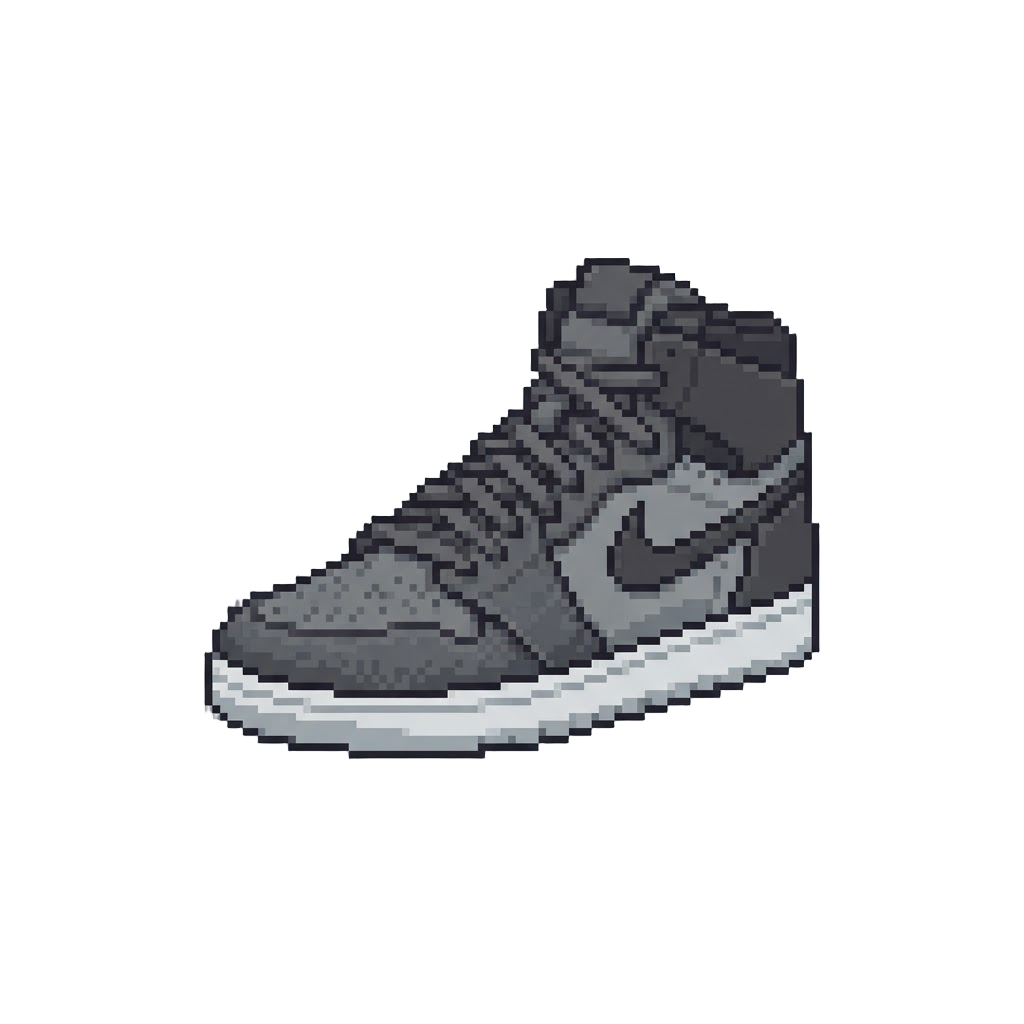 Plain Charcoal Grey Jordans
